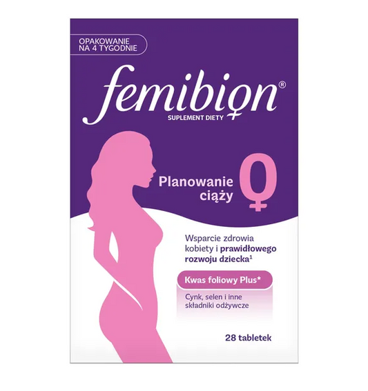 Femibion 0 Planowanie ciąży Kwas Foliowy Plus, tabletki powlekane, 28 szt.