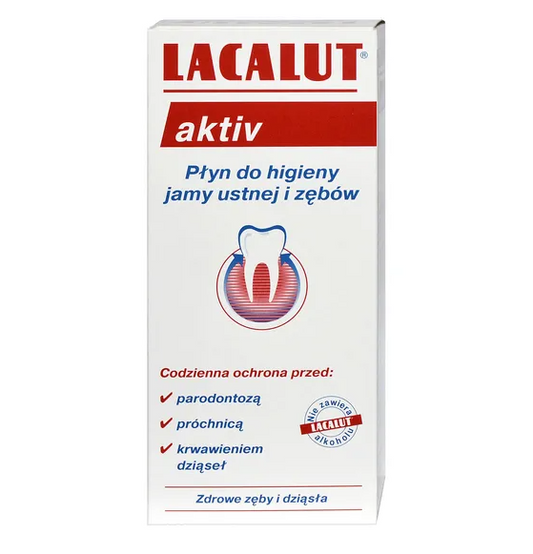 Lacalut aktiv, płyn do płukania ust, 300 ml