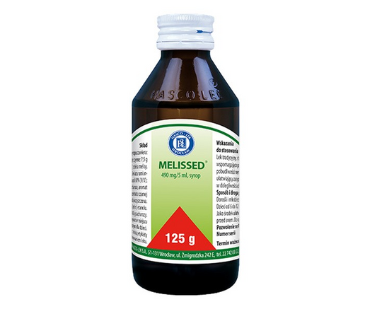 Melissed, 490 mg/5 ml, syrop, 125 g (Hasco)