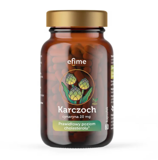efime Karczoch, Wspiera prawidłowy poziom cholesterolu - kaps. 60 szt.