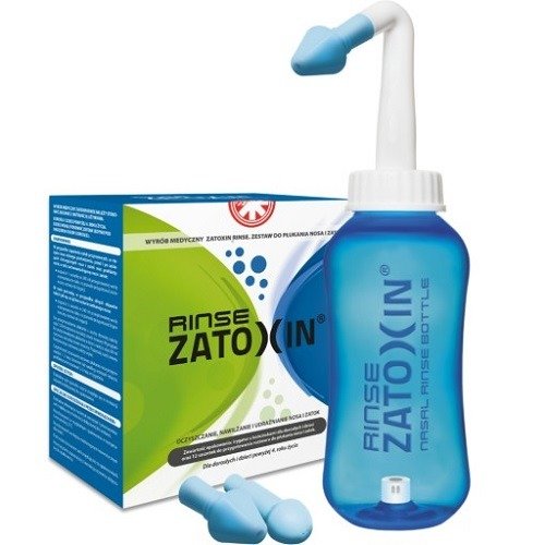 Zatoxin Rinse Zestaw do płukania nosa i zatok, uzupełnienie, proszek, 12 saszetek