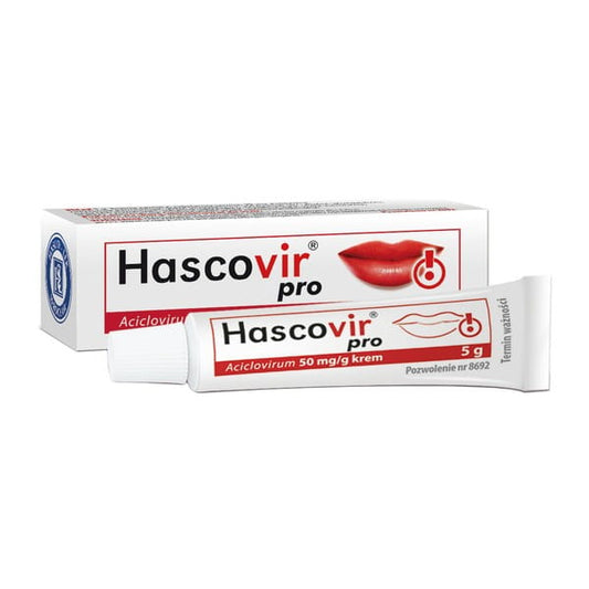 Hascovir pro, 50 mg/g, krem, 5 g