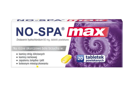 No-Spa Max, 80 mg, tabletki powlekane, 24 szt.
