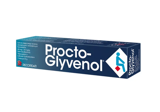 Procto-Glyvenol, (50 mg + 20 mg)/g, krem doodbytniczy, 30 g