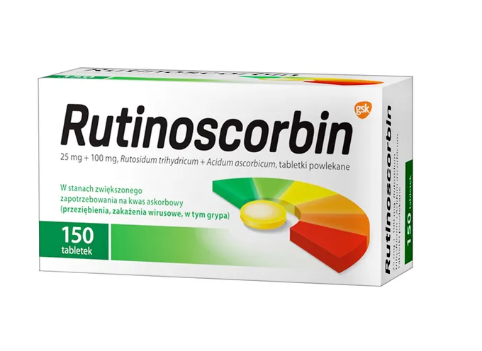 Rutinoscorbin, tabletki powlekane,150 szt.