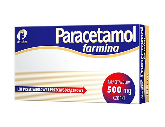 Paracetamol Farmina, 500 mg, czopki, 10 szt.