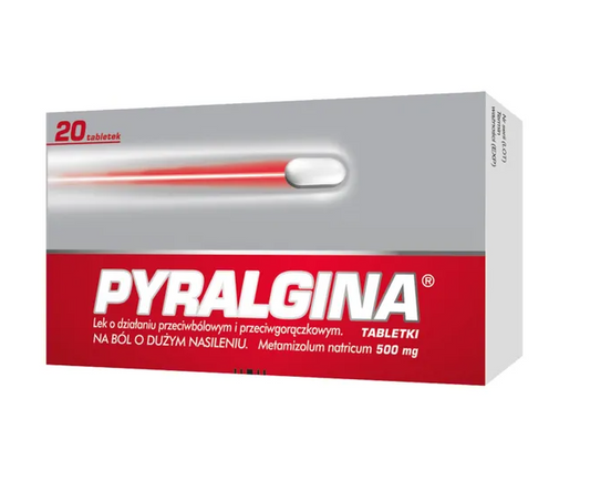 Pyralgina, 500 mg, tabletki, 20 szt.
