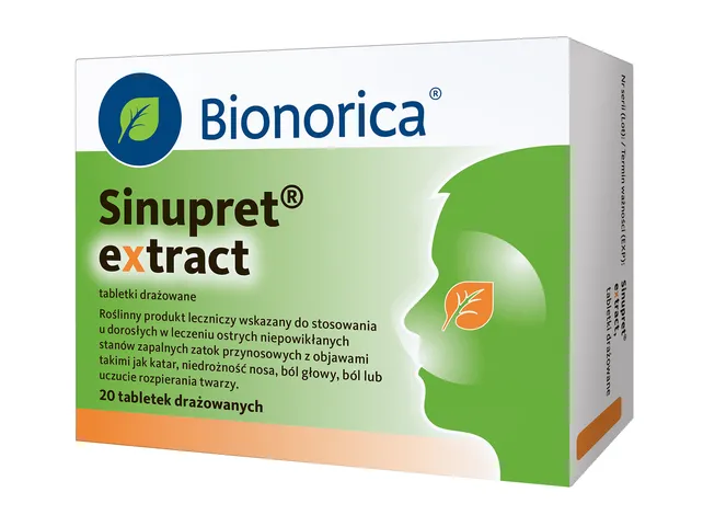 Sinupret extract, 160 mg, tabletki drażowane, 20 szt.