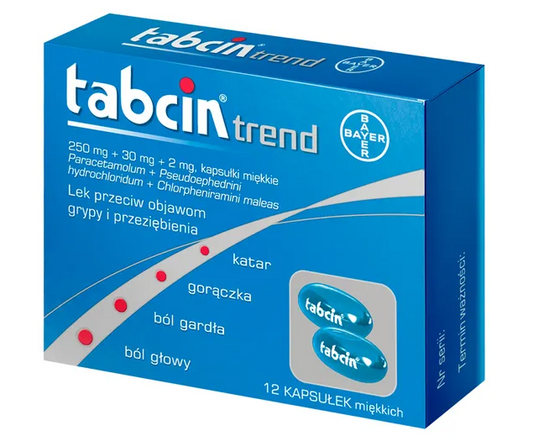Tabcin Trend, kapsułki miękkie, 12 szt.