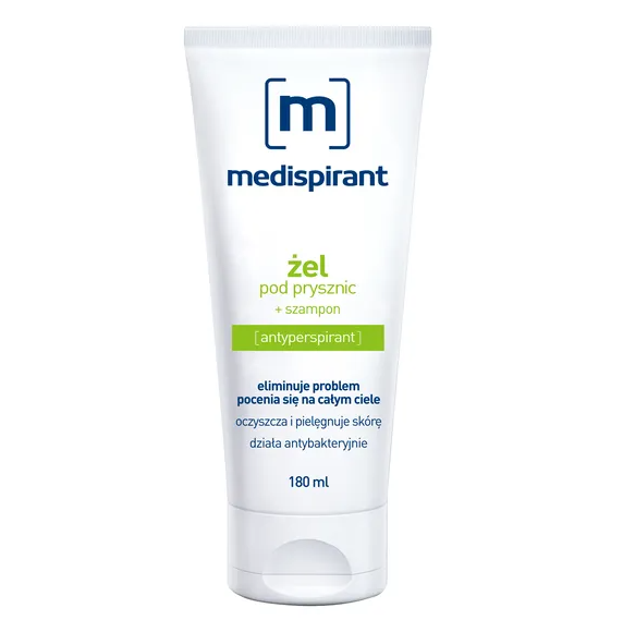 Medispirant, żel pod prysznic + szampon, 180 ml