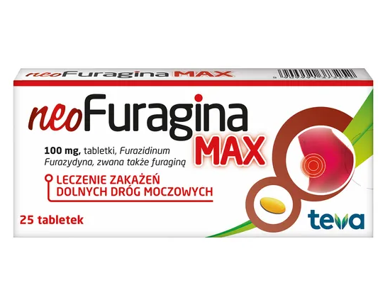 NeoFuragina Max, 100 mg, tabletki, 25 szt.
