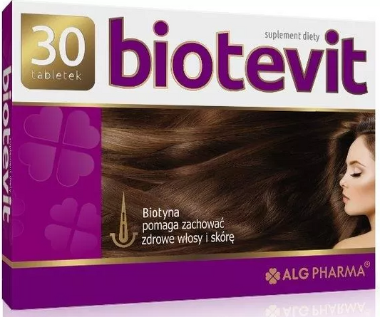 Biotevit 30 tabletek - biotyna