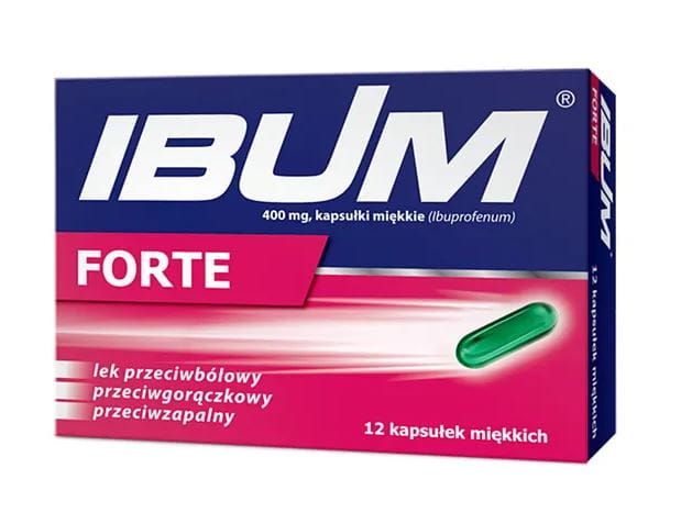 Ibum forte, 400 mg, kapsułki miękkie, 12 szt.