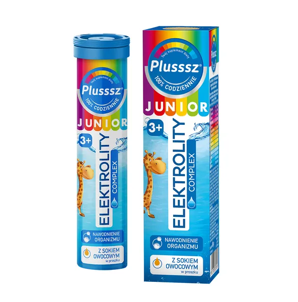Plusssz Junior Elektrolity Complex, tabletki musujące, 20 szt.