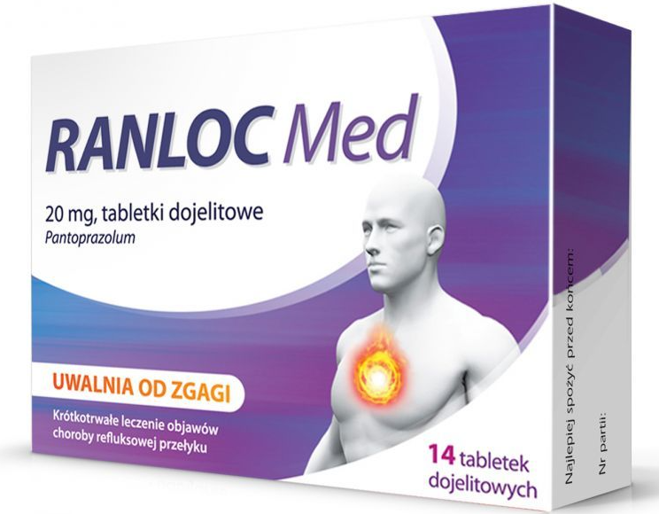 RANLOC MED 20 MG 14 TABLETEK DOJELITOWYCH