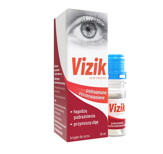 Vizik krople na podrażnione i zaczerwienione oczy, 10 ml